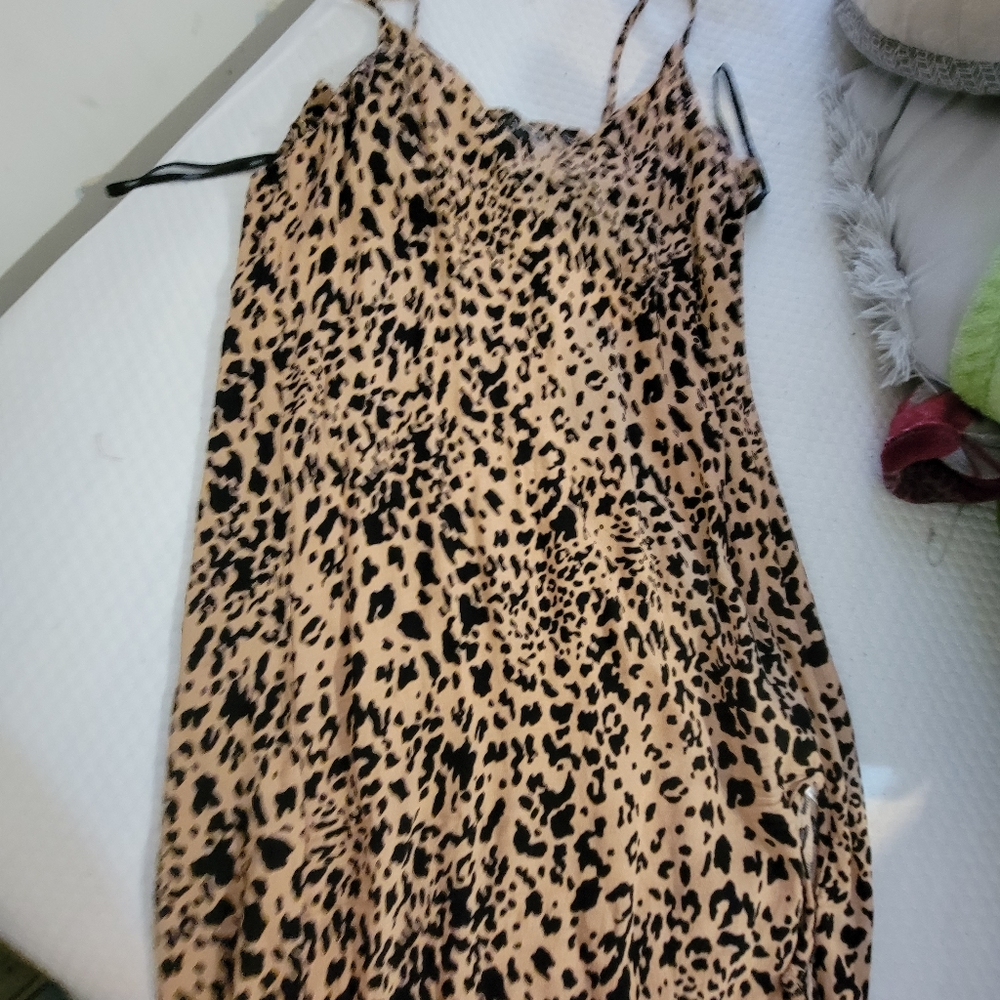 Cheetah print tight dress